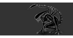 Drawing of Alien by Labyrinth