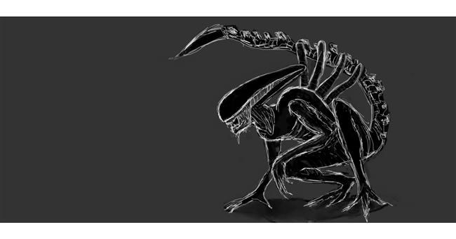 Drawing of Alien by Labyrinth