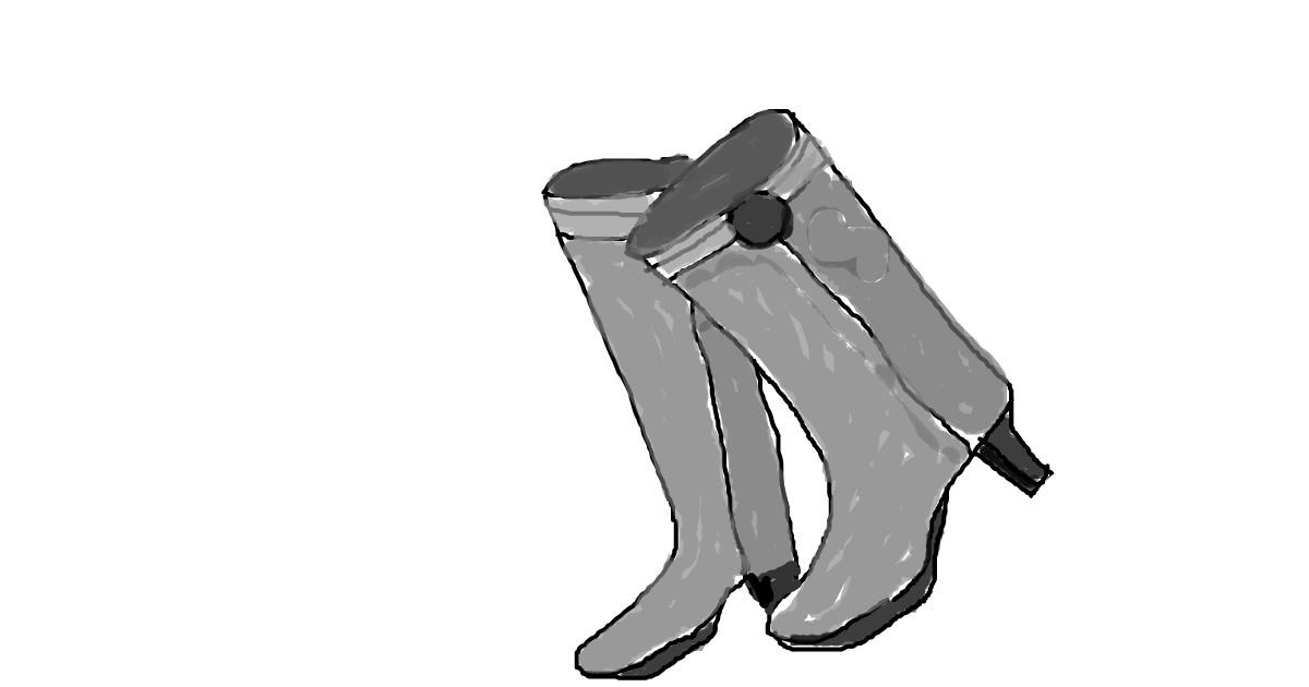 Drawing of Boots by Pero
