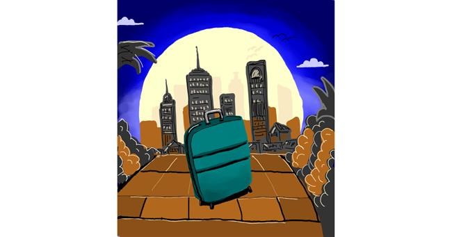 Koffer-Zeichnung von Joze