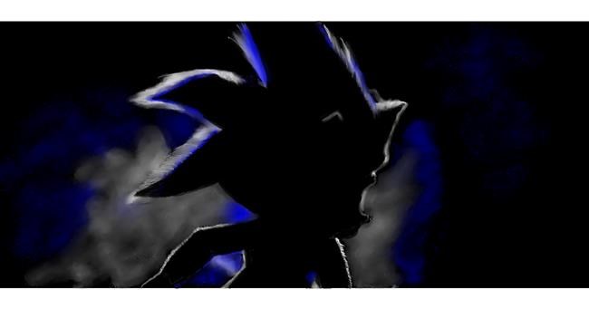 Drawing of Sonic the hedgehog by Chaching