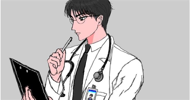 Drawing of Doctor by InessA