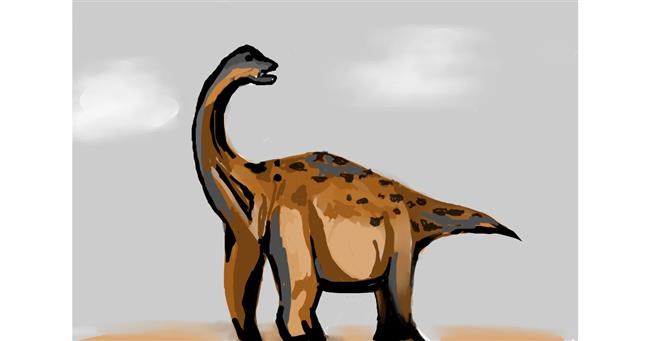 Drawing of Dinosaur by Ara