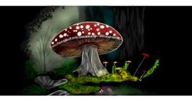 Pilz-Zeichnung von Chaching