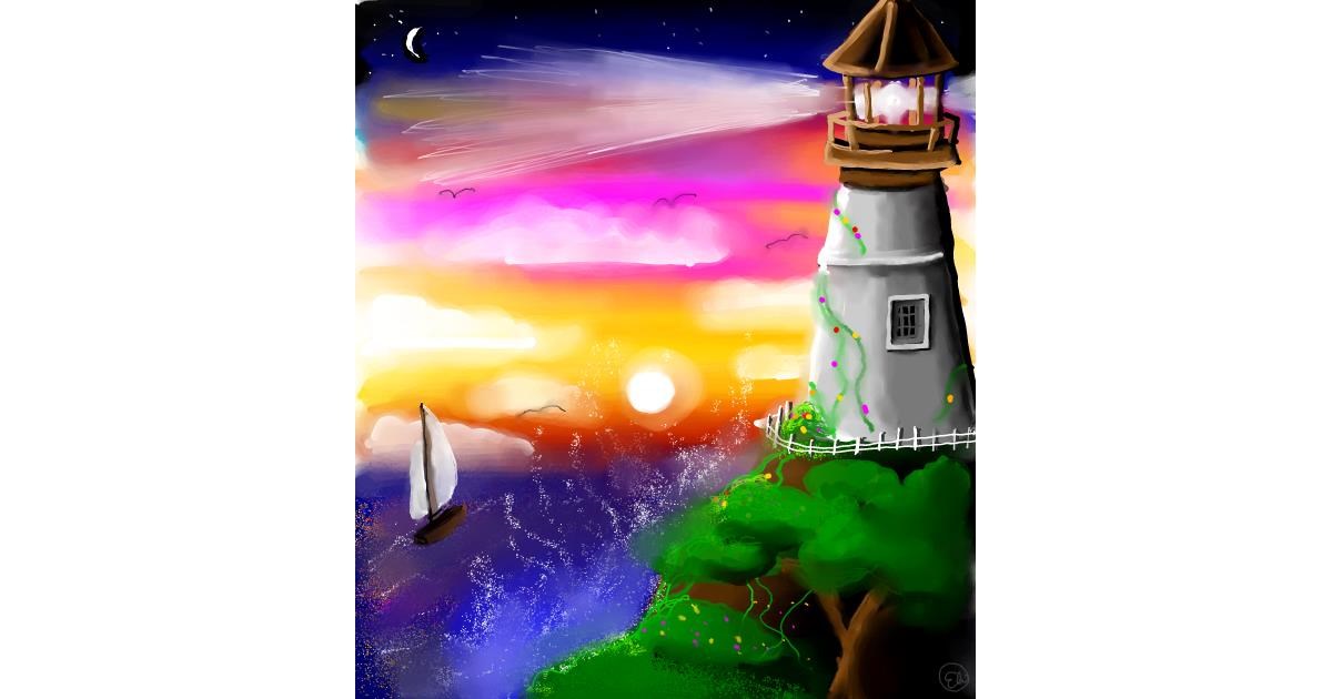 Drawing of Lighthouse by 🌌Mom💕E🌌