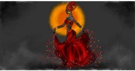 Drawing of Skirt by Eclat de Lune