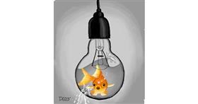 Drawing of Light bulb by GreyhoundMama