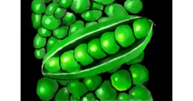 Drawing of Peas by VinnievanG