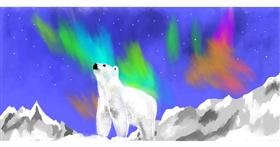 Drawing of Polar Bear by Eclat de Lune