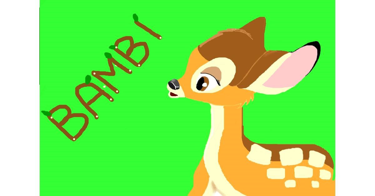 Drawing of Bambi by 🥒kUrRi🥒