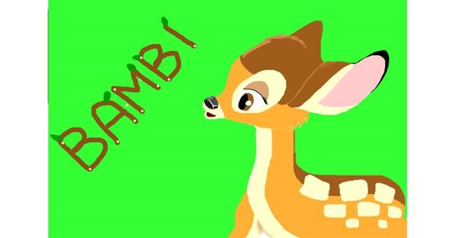 Drawing of Bambi by 🥒kUrRi🥒