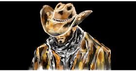 Drawing of Cowboy by Eclat de Lune