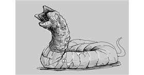 Drawing of Worm by Bananahater