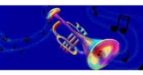 Drawing of Trumpet by I'm just Harry