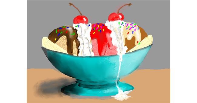 Drawing of Ice cream by SAM AKA MARGARET 🙄