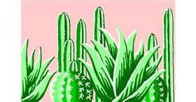 Drawing of Cactus by SpiderBoy
