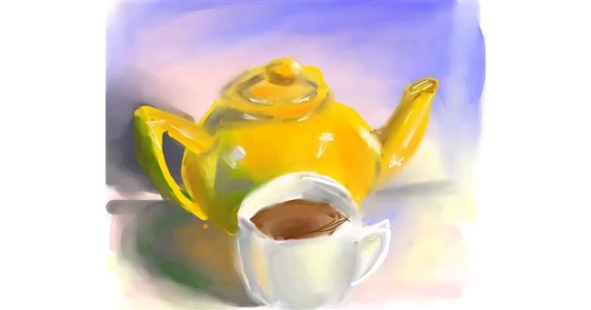Drawing of Teapot by Ankita Sharma
