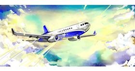 Drawing of Airplane by Yellow Walrus💛