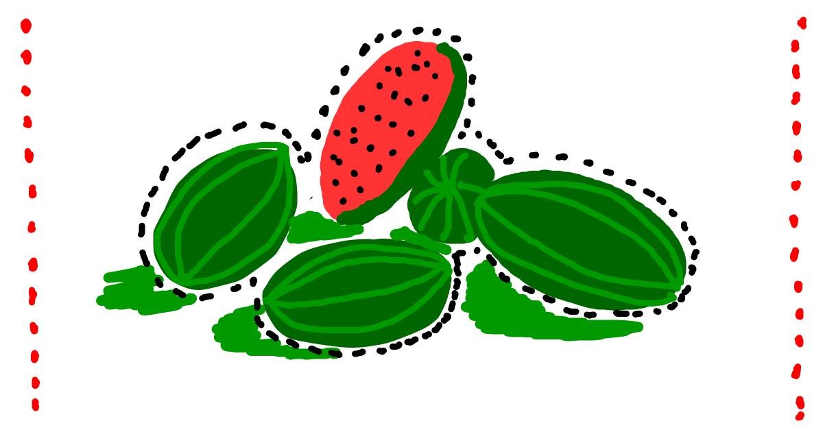 Drawing of Watermelon by ok guy