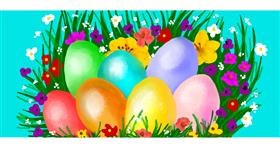 Drawing of Easter egg by justme❤️
