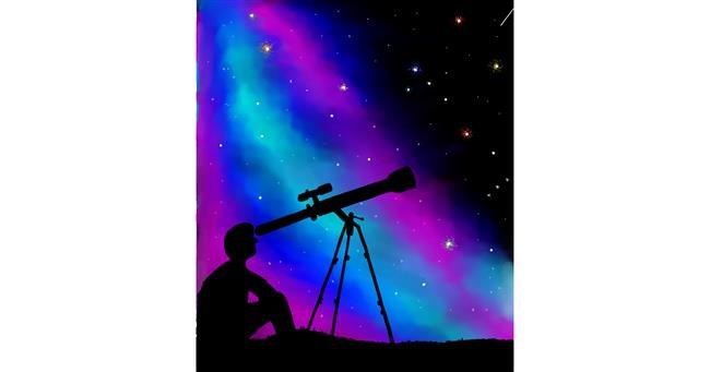 Drawing of Telescope by Unknown