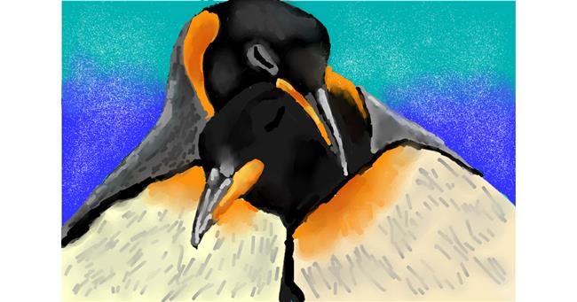 Drawing of Penguin by Kaddy