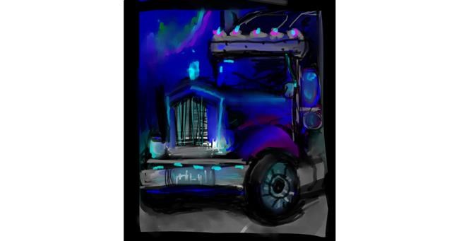 Drawing of Truck by Mea