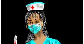 Drawing of Nurse by Eclat de Lune