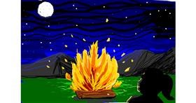 Drawing of Campfire by MRPANDA2