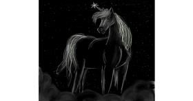 Einhorn-Zeichnung von Moni0815