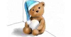 Drawing of Teddy bear by Wizard