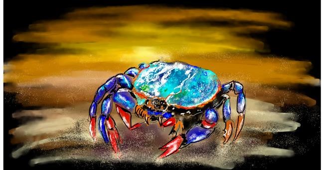 Krabbe-Zeichnung von Eclat de Lune