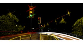 Drawing of Traffic light by Çhåching