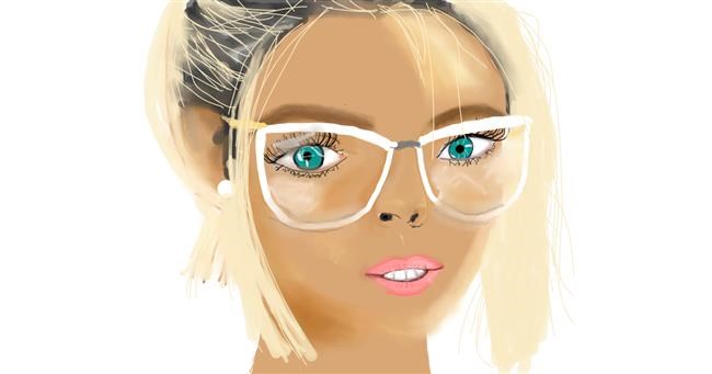 Drawing of Glasses by Pam