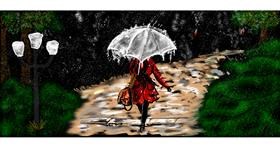 Drawing of Umbrella by Chaching