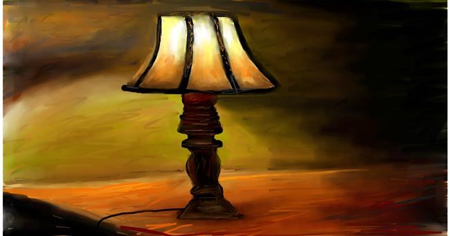 Drawing of Lamp by Mia