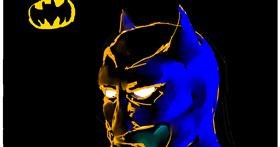 Drawing of Batman by Qwak