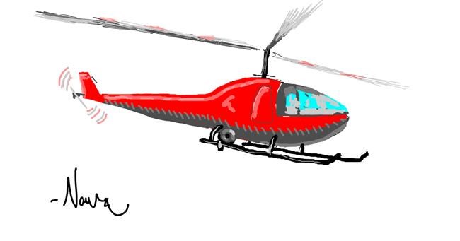 Drawing of Helicopter by nova