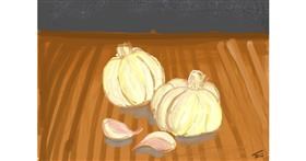 Drawing of Garlic by Erin Reuben