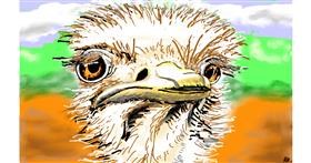 Strauss-Zeichnung von flowerpot