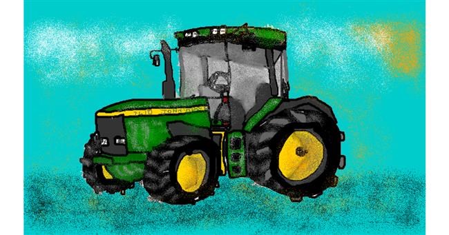 Drawing of Tractor by Kira