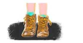 Drawing of Boots by Rachel 
