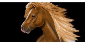 Drawing of Horse by Temüjin
