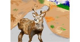 Drawing of Deer by Effulgent Emerald