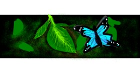 Drawing of Butterfly by Redd_Pandaii