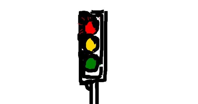 Drawing of Traffic light by dissapointment