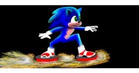 Sonic the hedgehog-Zeichnung von Sumafela