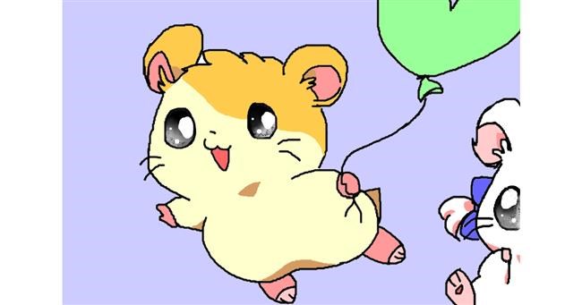 Drawing of Hamster by InessA