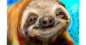 Drawing of Sloth by Adenay