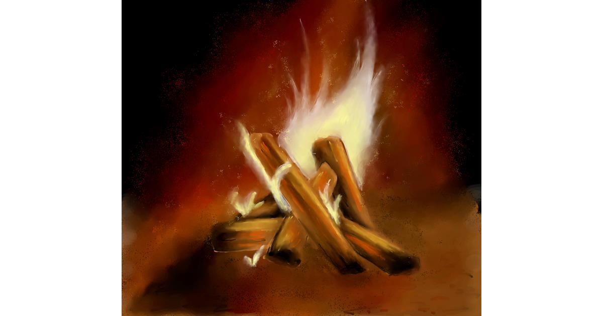 Drawing of Campfire by JSim